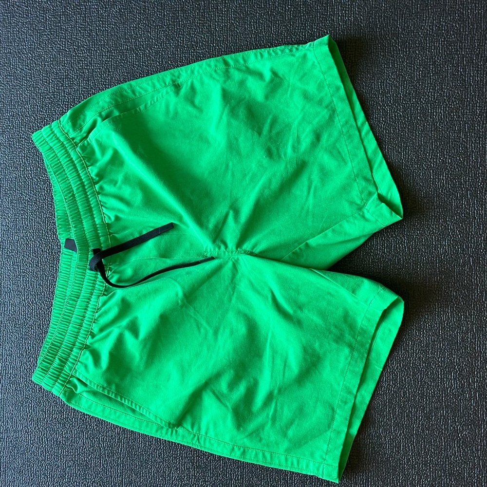 Vibrant Green Shorts with Drawstring